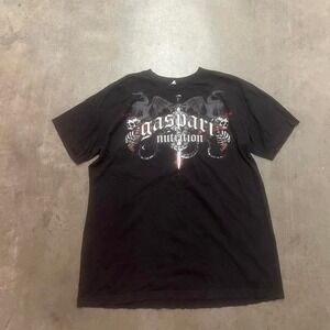 Vintage Y2K grunge skull affliction style goth tee shirt‎